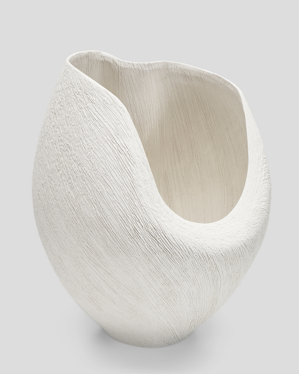 Nebula Deep Vase Ivory