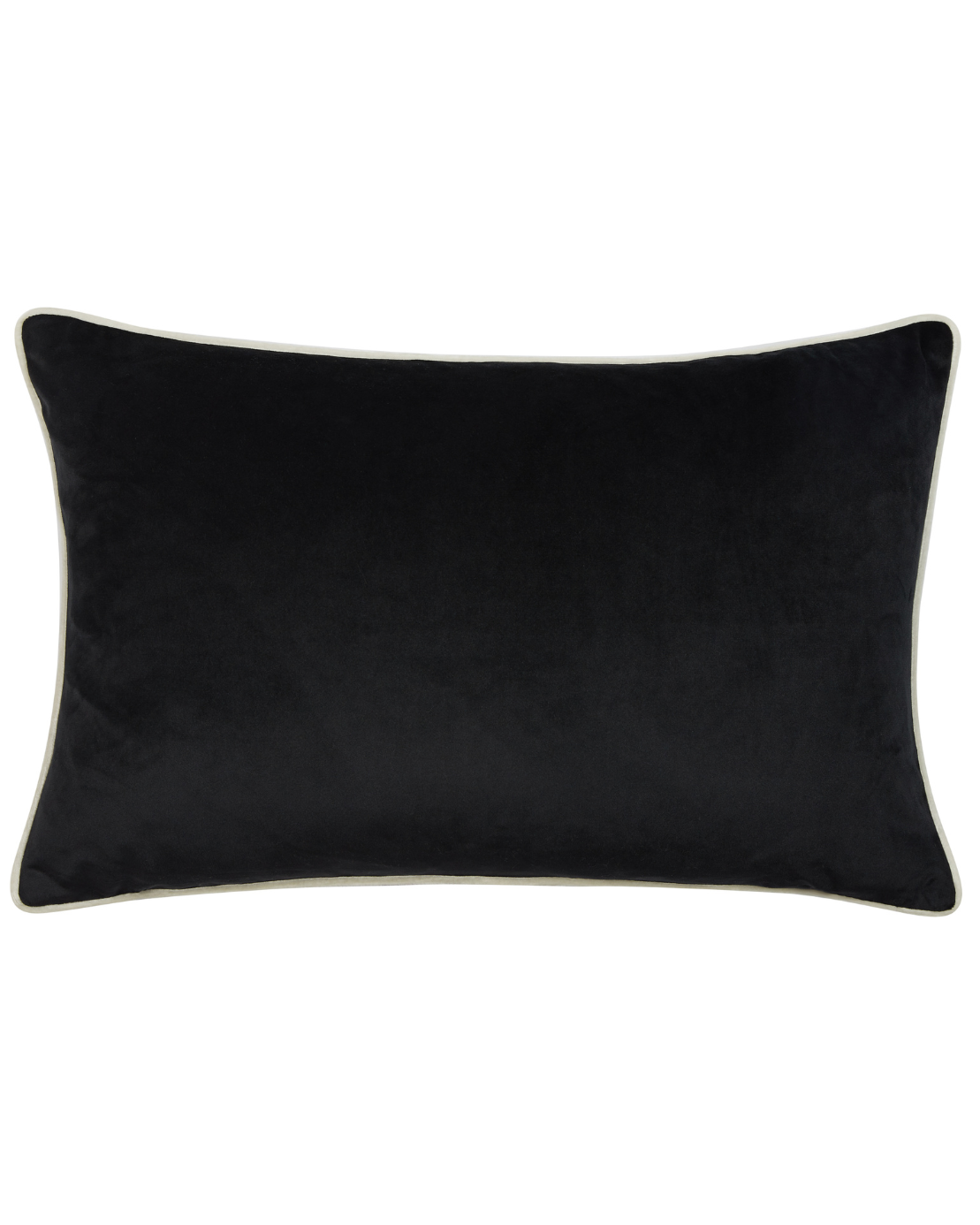 Ebony with White Piping