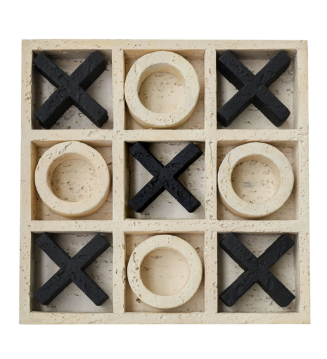 Travertine Noughts and Crosses