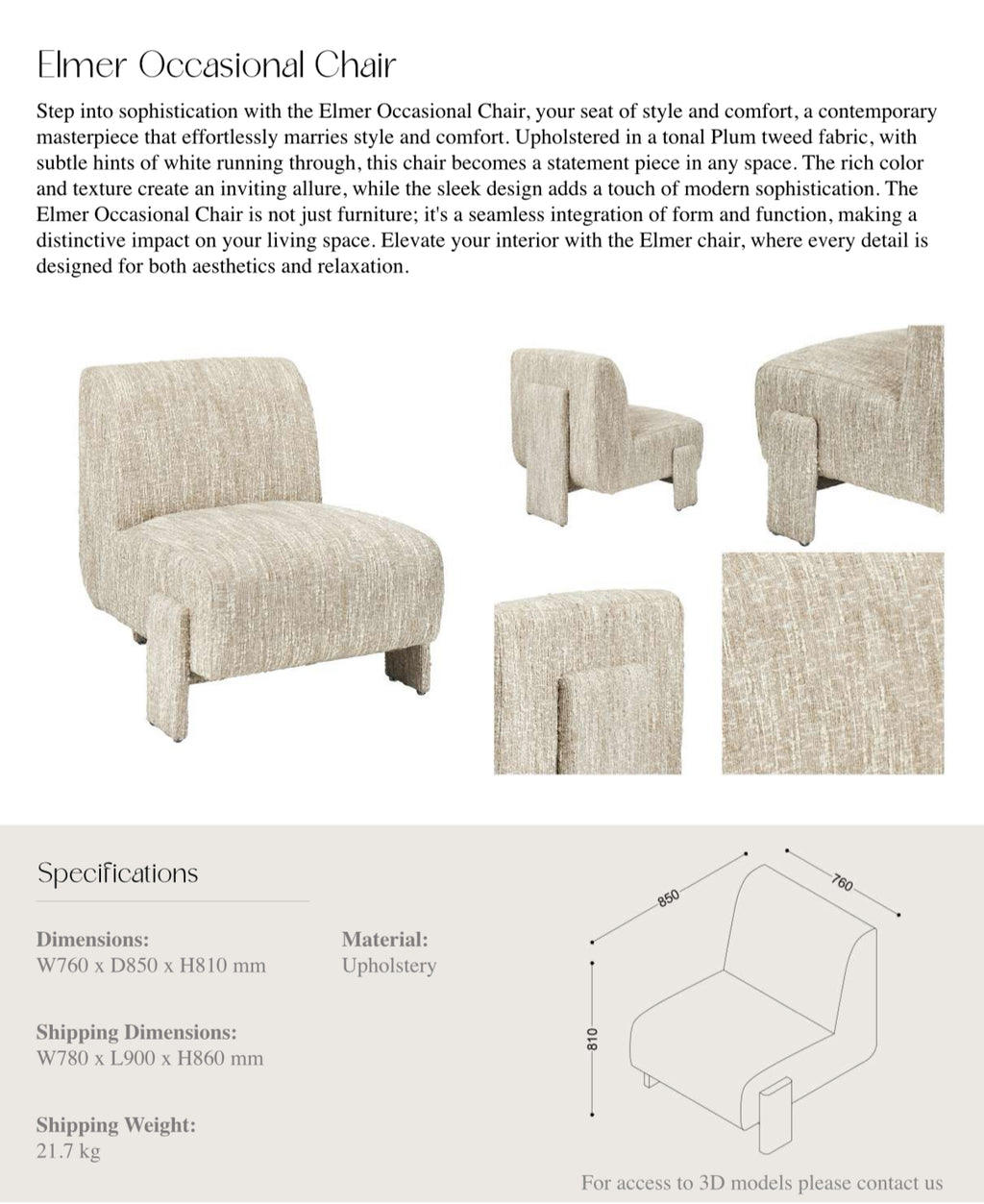 Elma Occasional Chair