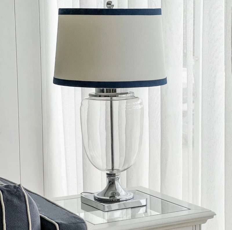 Charlotte Table Lamp Navy Trim