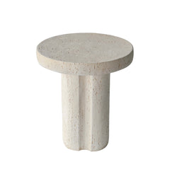 Travertine Side Table