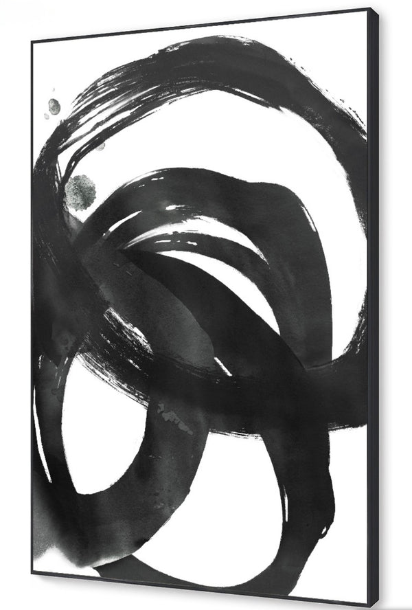 Black Brush Canvas