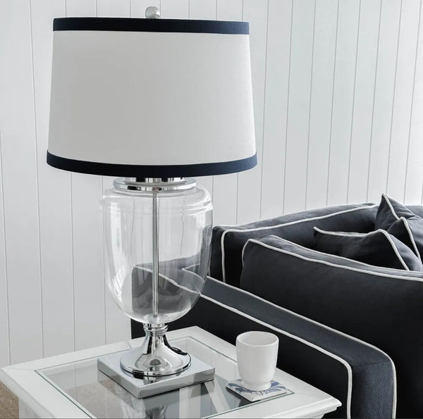 Charlotte Table Lamp Navy Trim