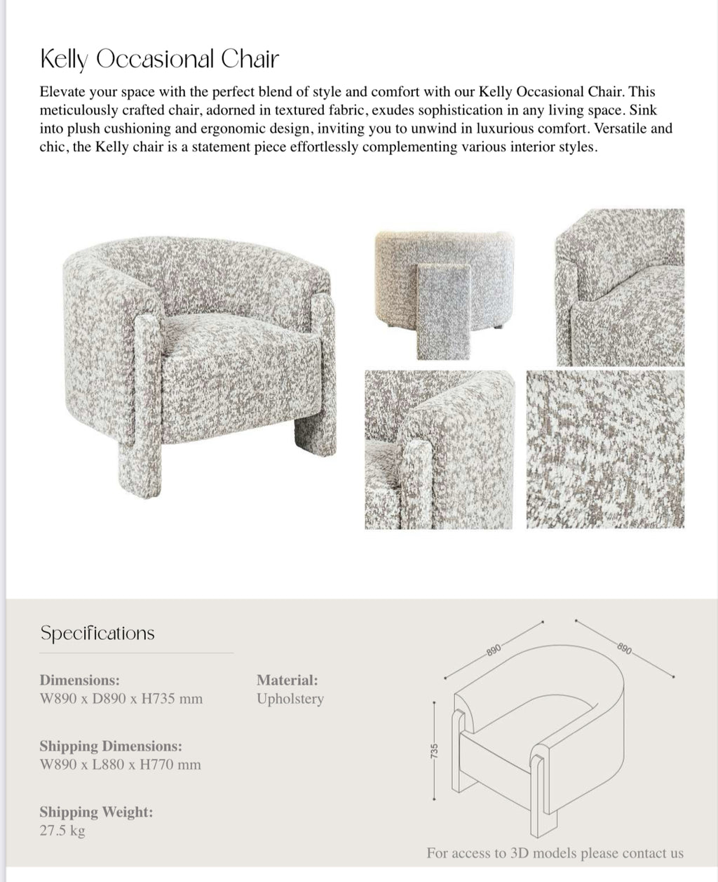 Kelly Occasional Armchair