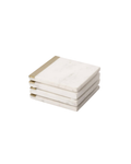 Marble Coasters With Brass Edge