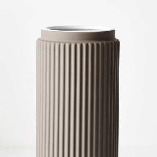 Ribbed Culotta Vase Grey