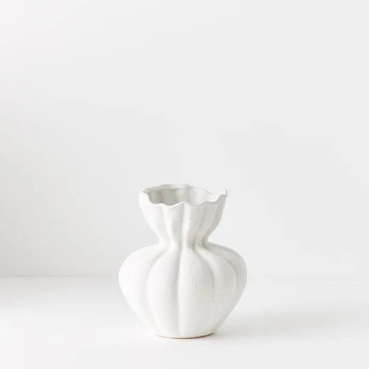 Basma Vase White