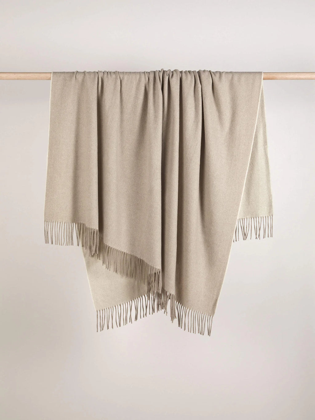 Ellis Cashmere Throw- Oatmeal