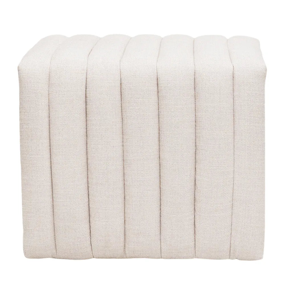 Savil Stool- Natural Linen