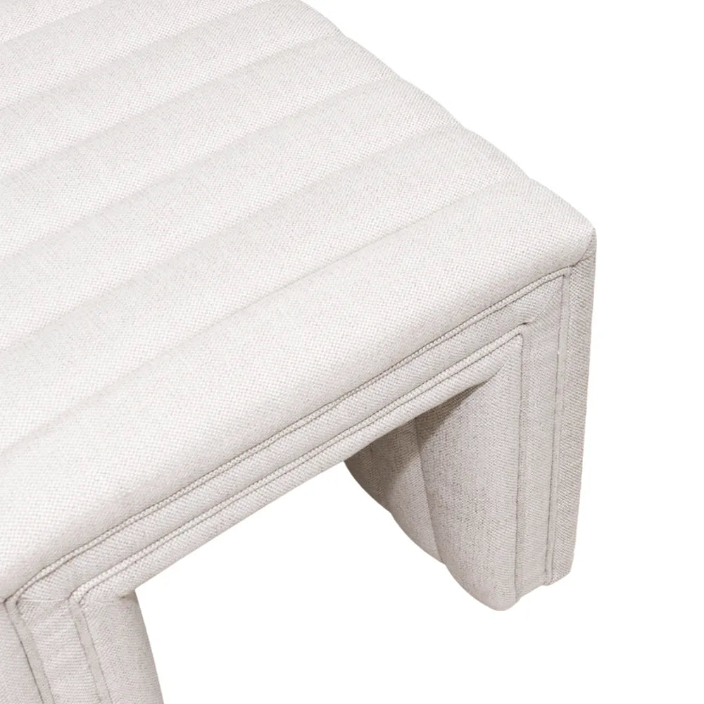 Savil Stool- Natural Linen