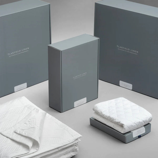Hampton quilted  White Duvet Cover Set