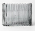 Ripple Oval Vase Smoke