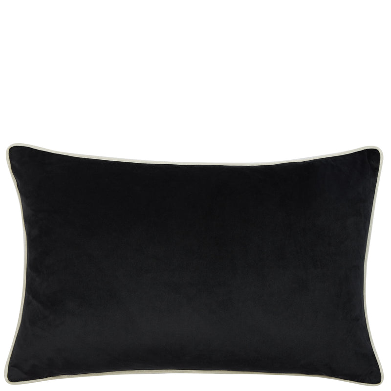 Ebony with White Piping