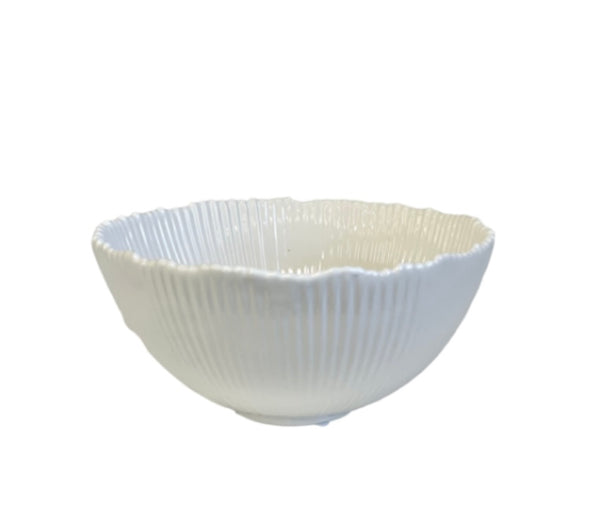 Ribbed Ceramic Bowl