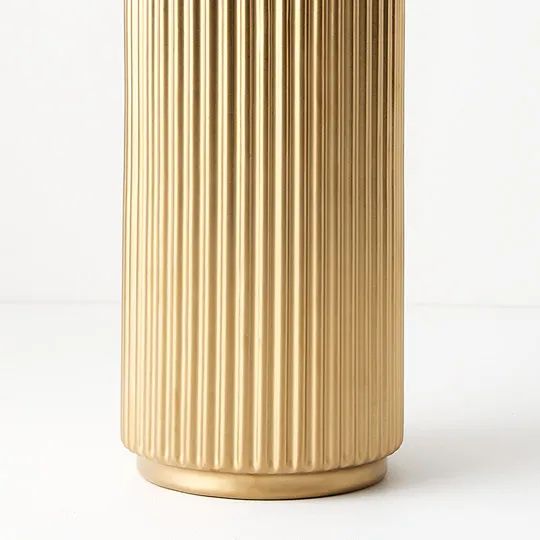 Ribbed Culotta Vase Gold