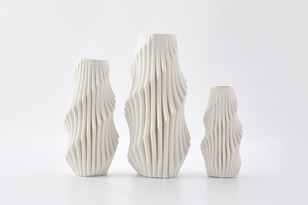 Plume Vase Ivory