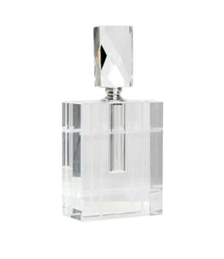 Glass Large Checkered Perfume Bottle