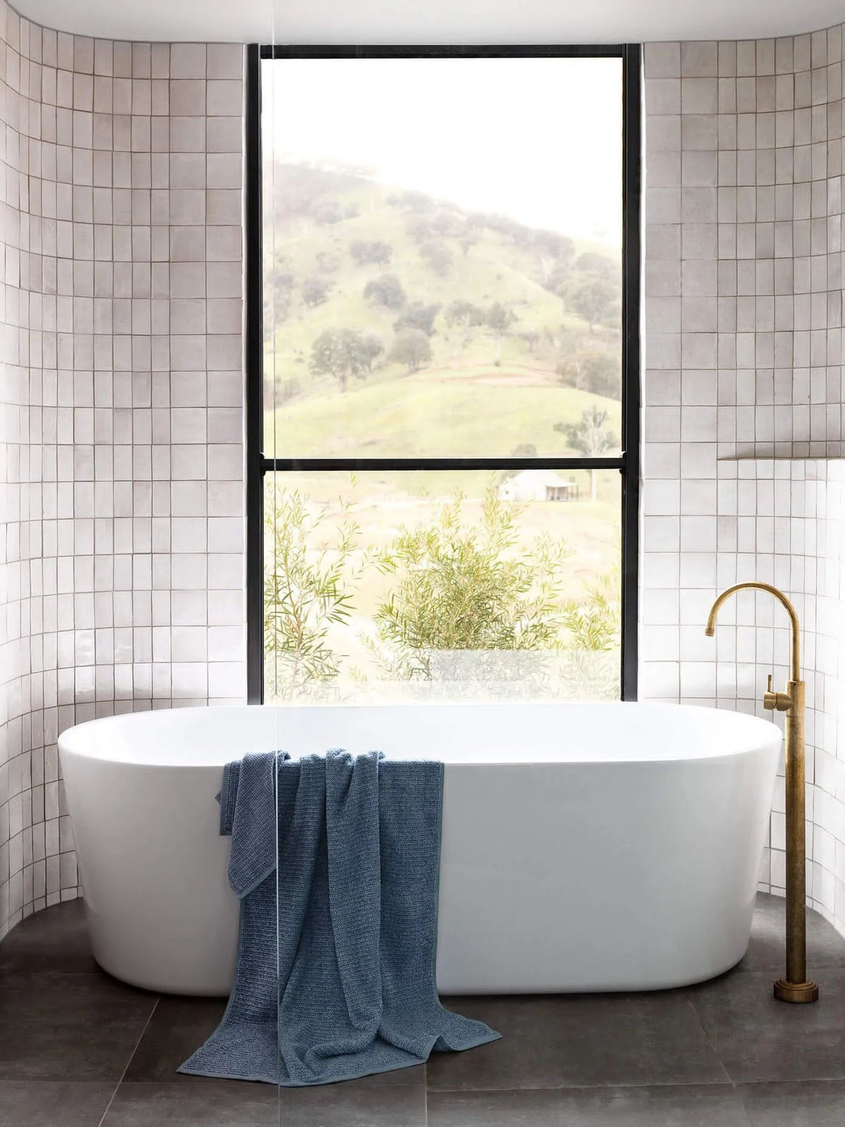 Tweed Marine Hand & Bath Towels