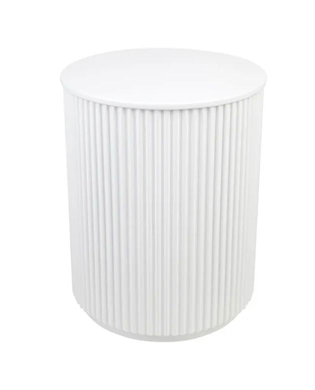 Ribbed Round Stool