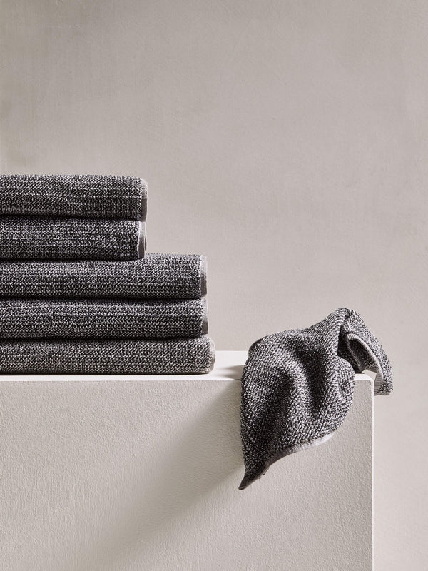 Tweed Coal Hand & Bath Towels