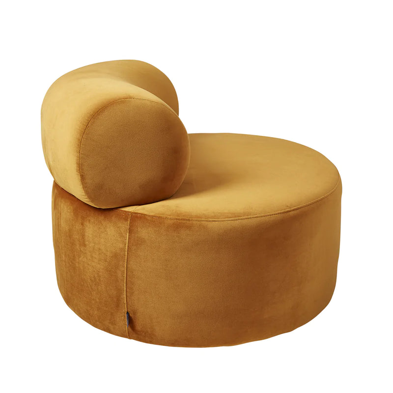 Serene Swivel Chair Cognac Velvet