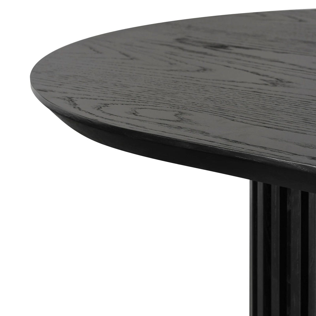 Ebony Oval Dining Table