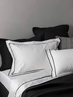 Grosgrain Black Duvet Cover Sets