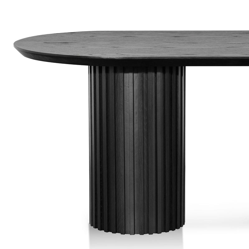 Ebony Oval Dining Table
