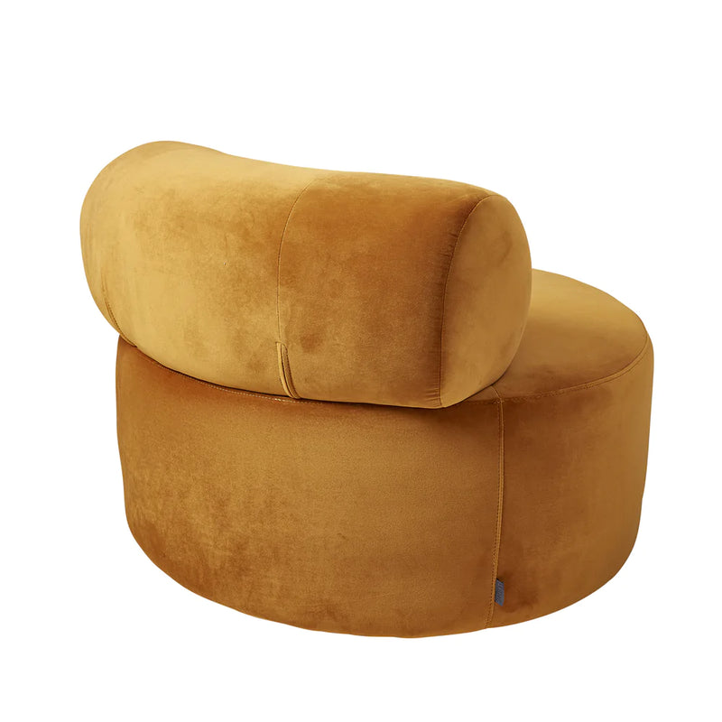 Serene Swivel Chair Cognac Velvet