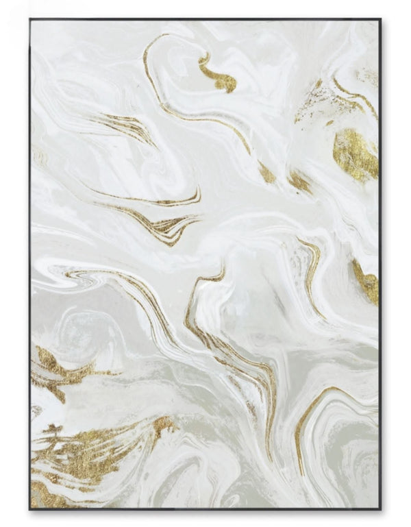 Marbled Gold Canvas