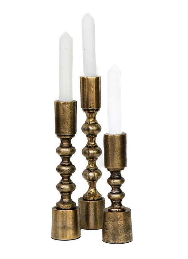 Ripple Candle Holder Set - Brass