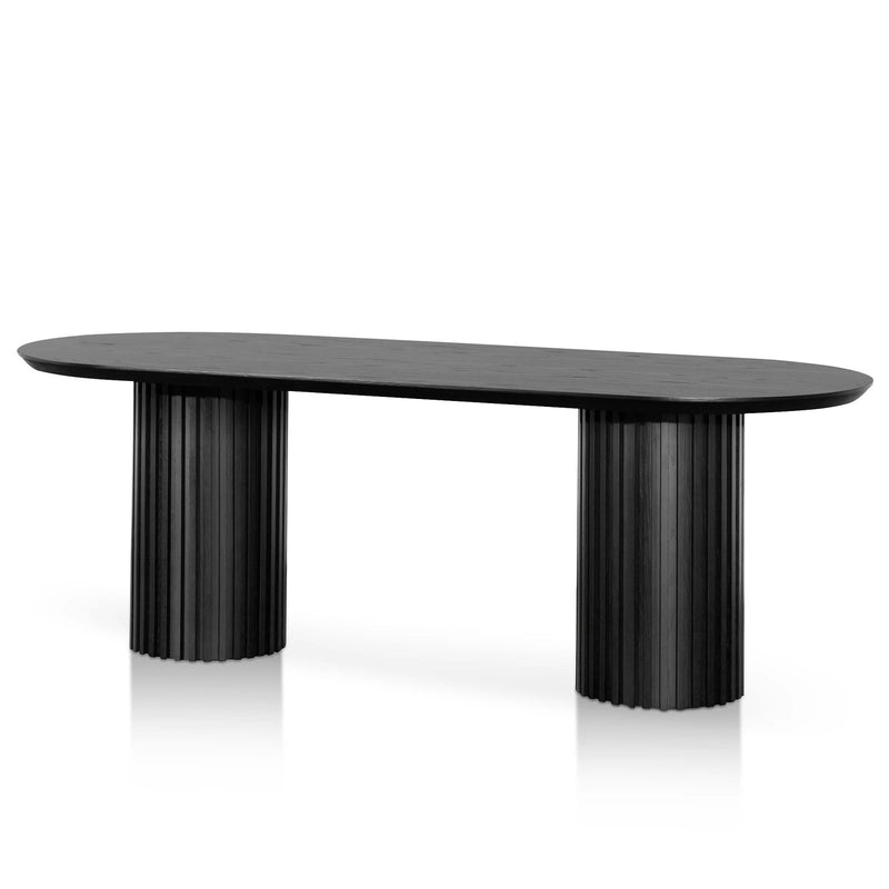 Ebony Oval Dining Table