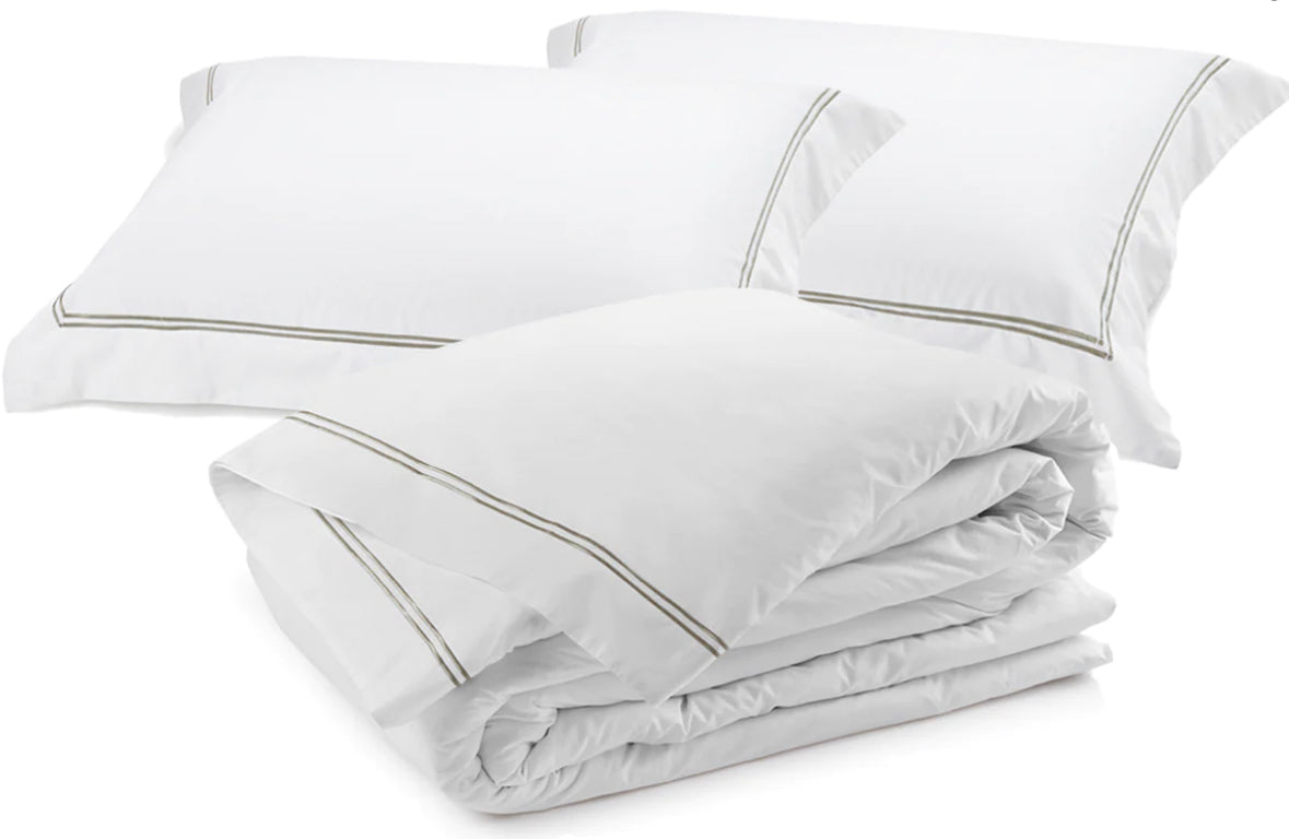 Classique Pewter Tailored Duvet Cover Set