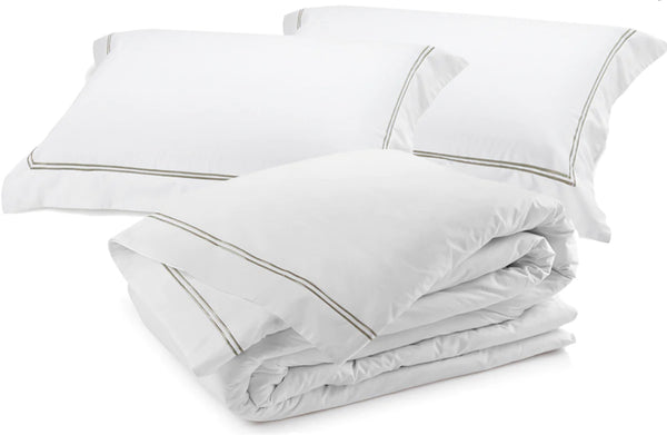 Classique Pewter Tailored Duvet Cover Set
