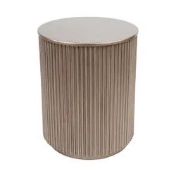 Ribbed Round Stool