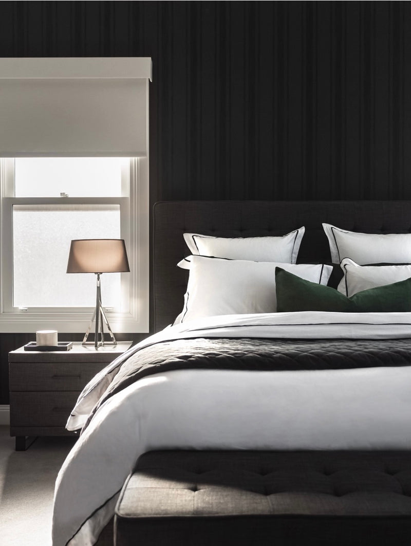 Grosgrain Black Duvet Cover Sets