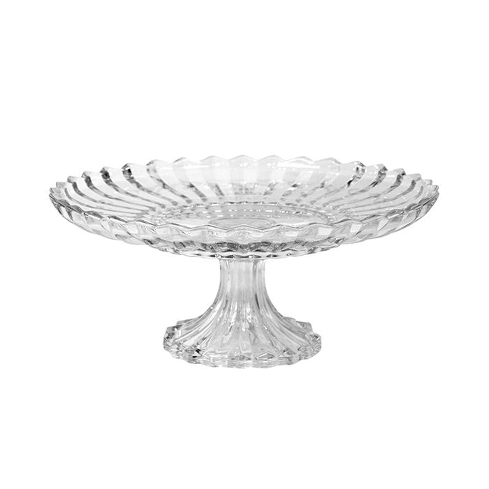 Ribbed Pedestal Plate/Cake Stand