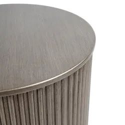 Ribbed Round Stool