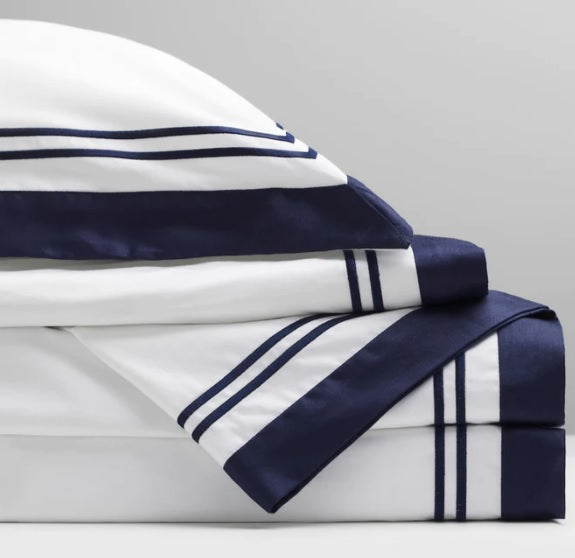 Manhattan Navy Duvet Cover Set